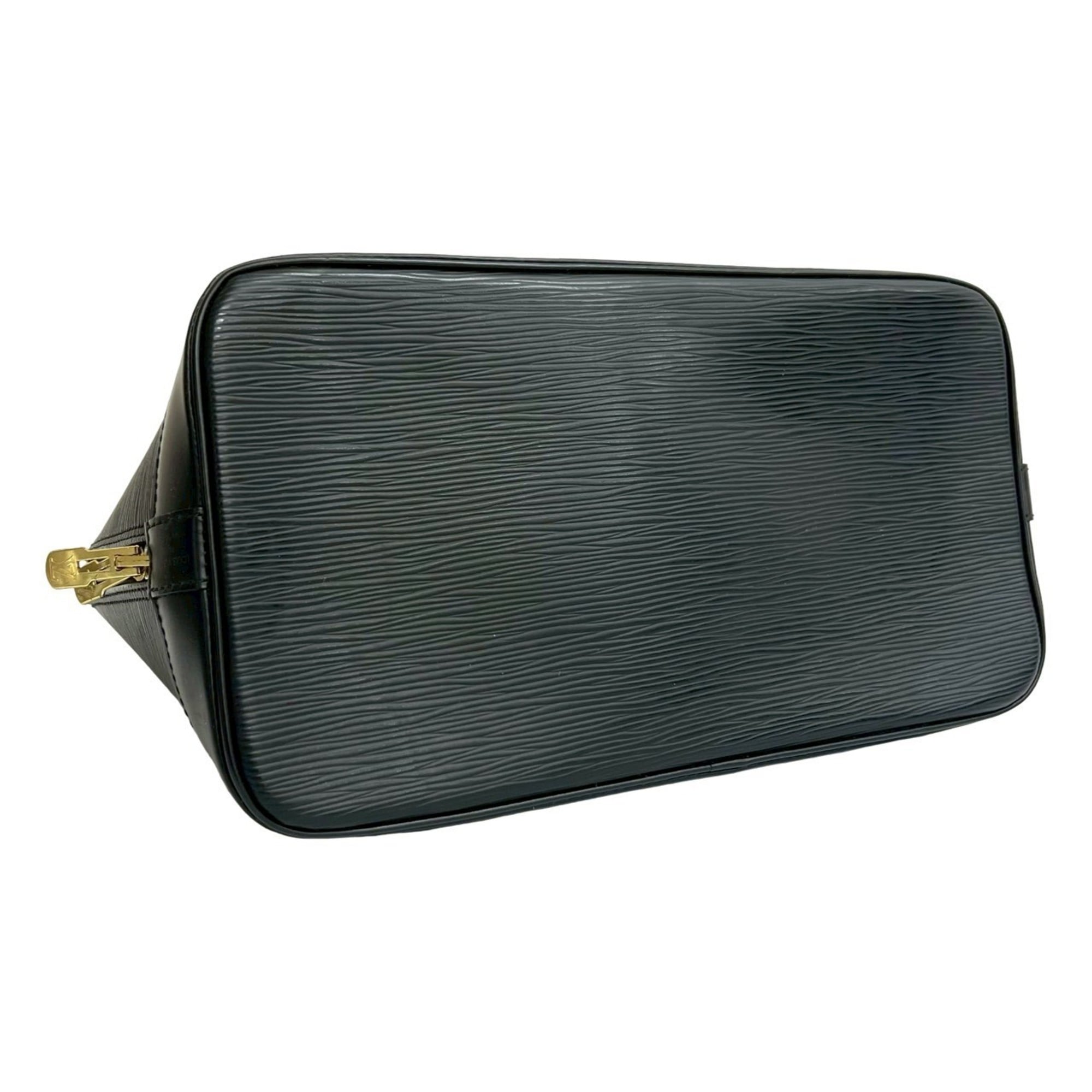 Louis Vuitton Black Leather Boston Bag Handbag
