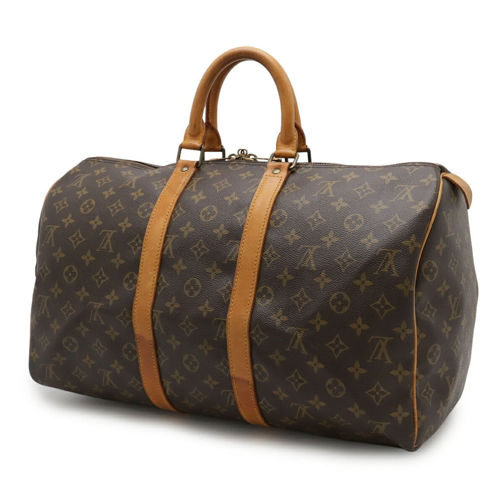 Louis Vuitton Brown Pvc Boston Bag Handbag
