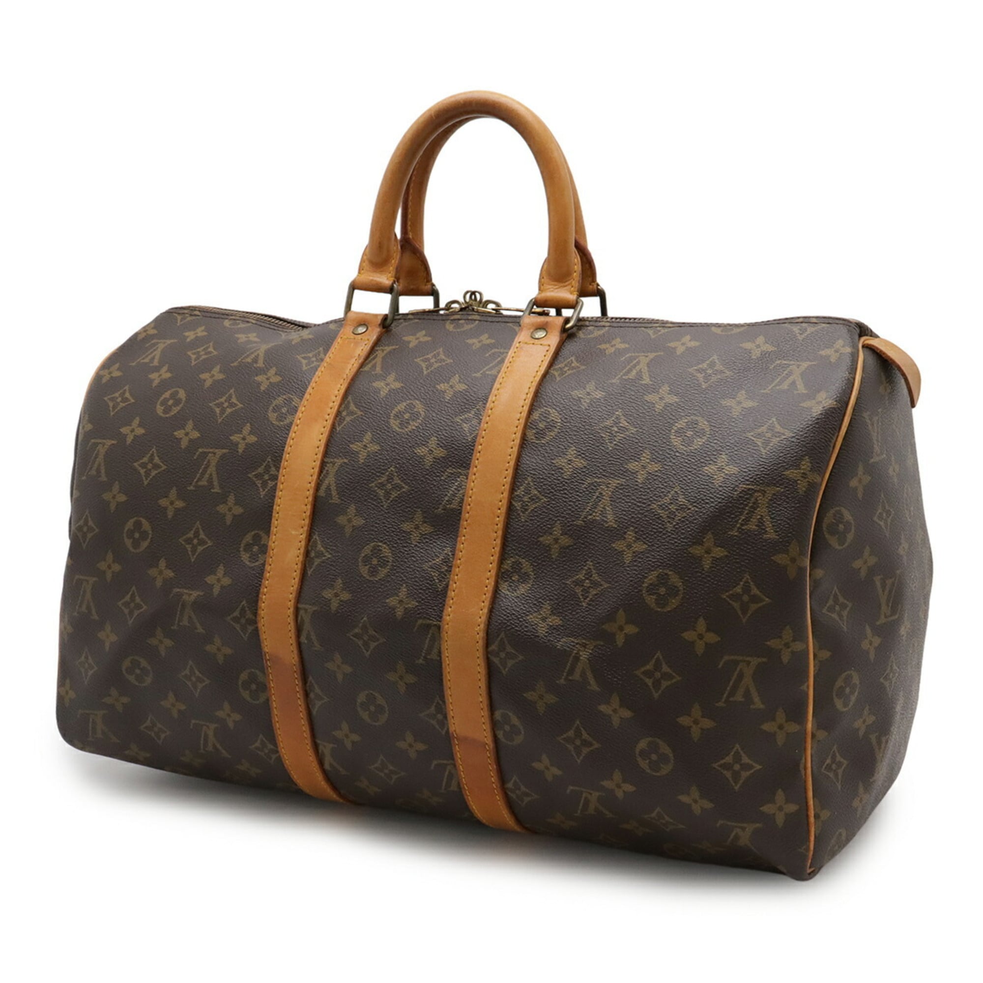 Louis Vuitton Brown Pvc Boston Bag Handbag