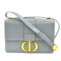 Christian Dior Gray Leather Shoulder Bag (Pre-Owned)