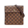 Louis Vuitton Brown Pvc Leather Pochette Shoulder Bag