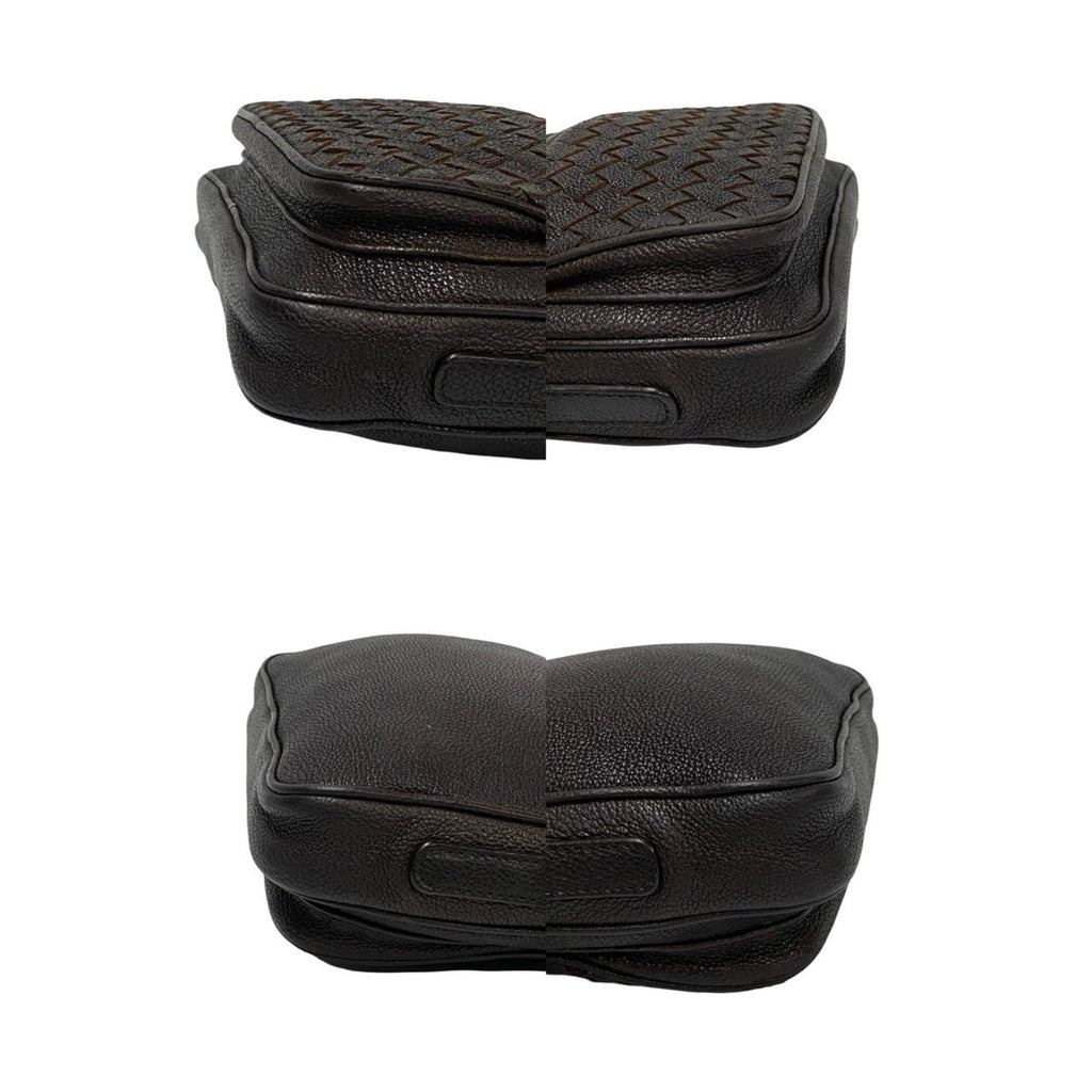 Bottega Veneta Brown Leather Pochette Shoulder Bag