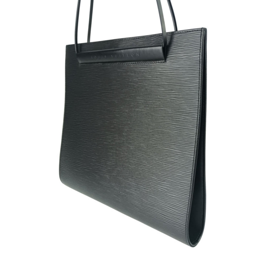 Louis Vuitton Black Epi Leather Handbag Shoulder Bag Tote Bag