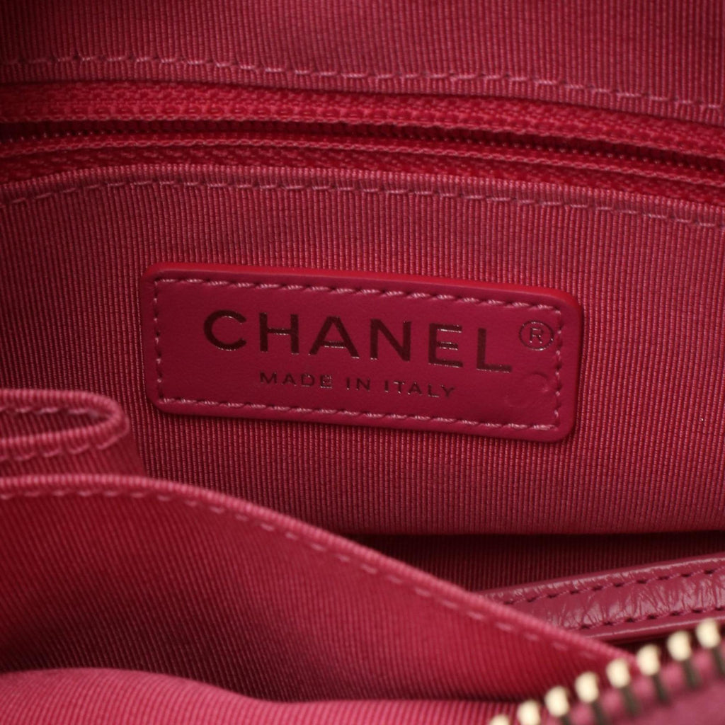 Chanel Pink Leather Shoulder Bag