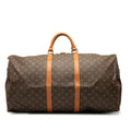 Louis Vuitton Brown Pvc Leather Boston Bag