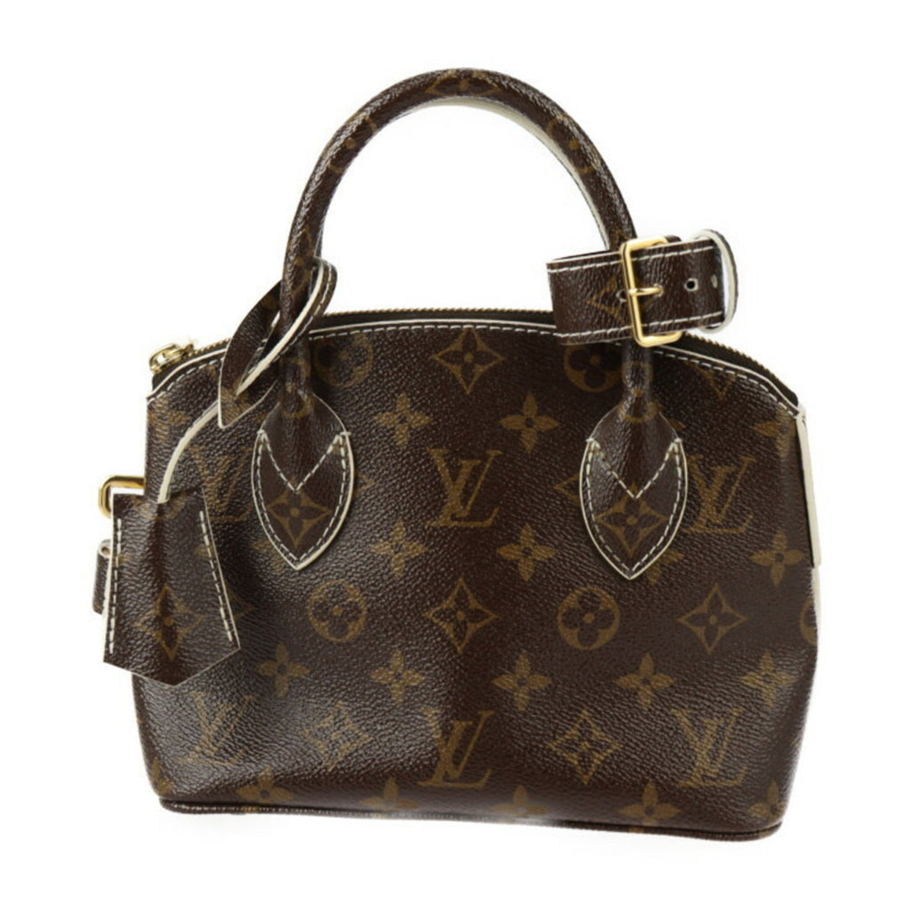 Louis Vuitton Brown Ivory Monogram Pvc Leather Handbag Tote Bag