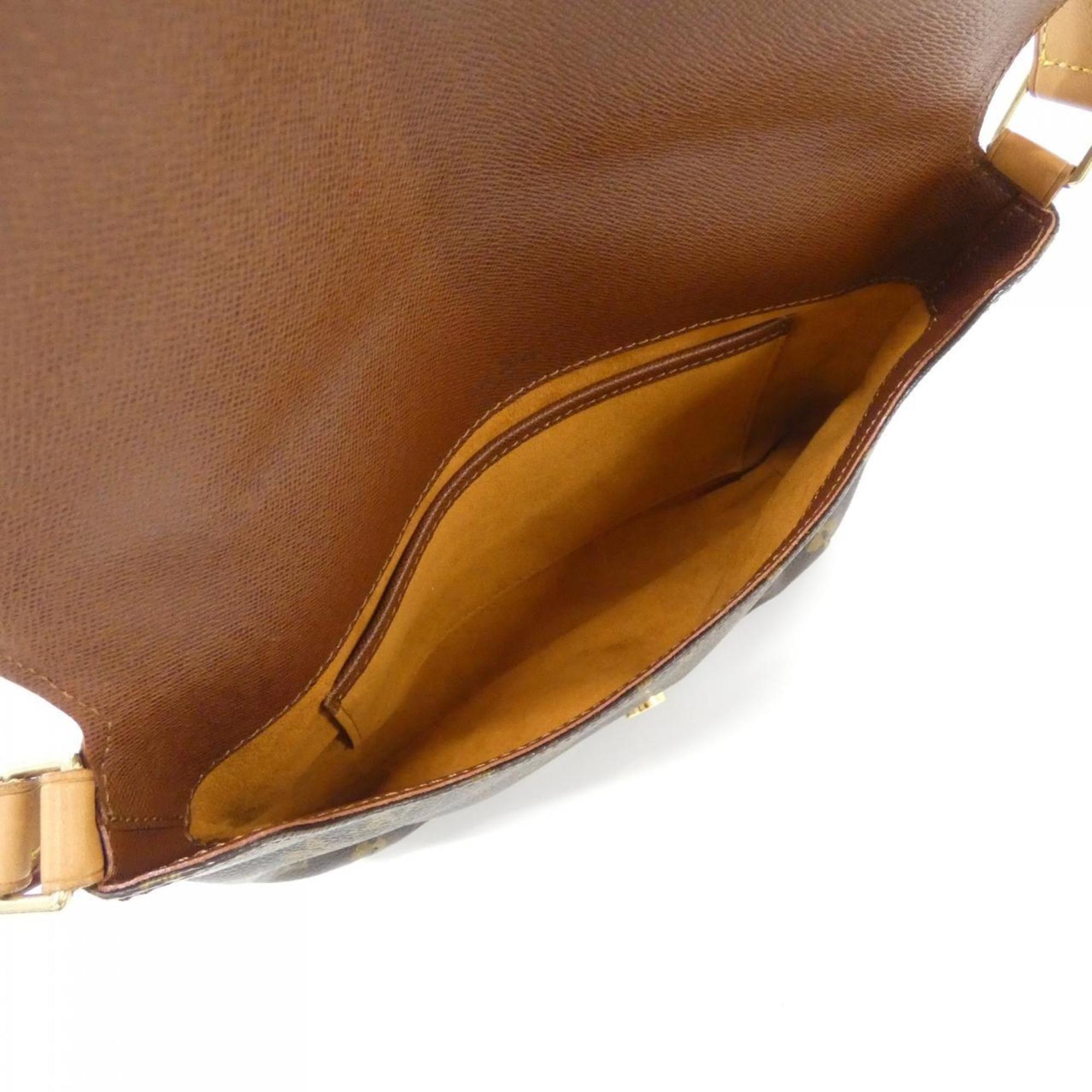 Louis Vuitton Marron Coated Canvas Shoulder Bag