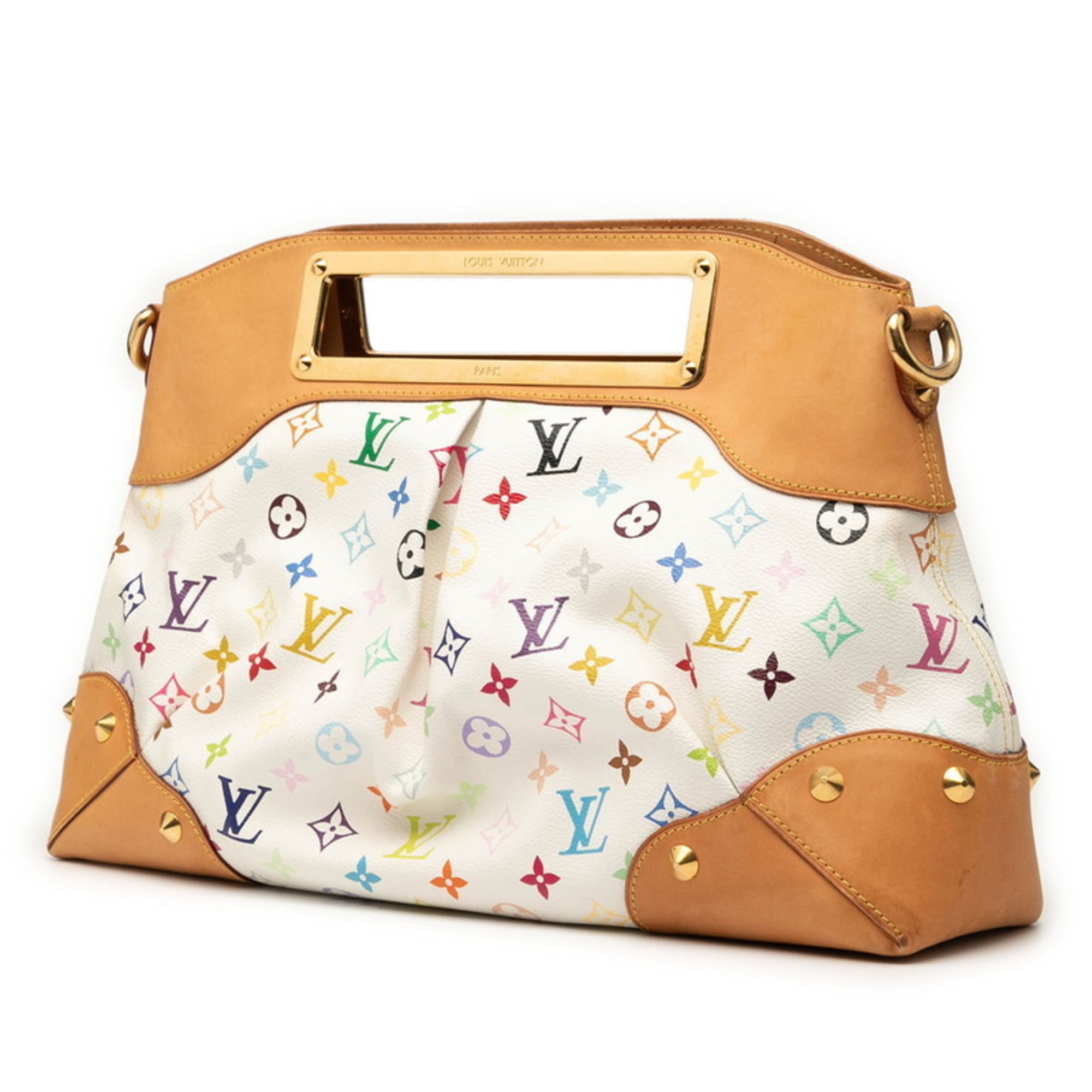 Louis Vuitton Blanc White Pvc Leather Handbag Shoulder Bag