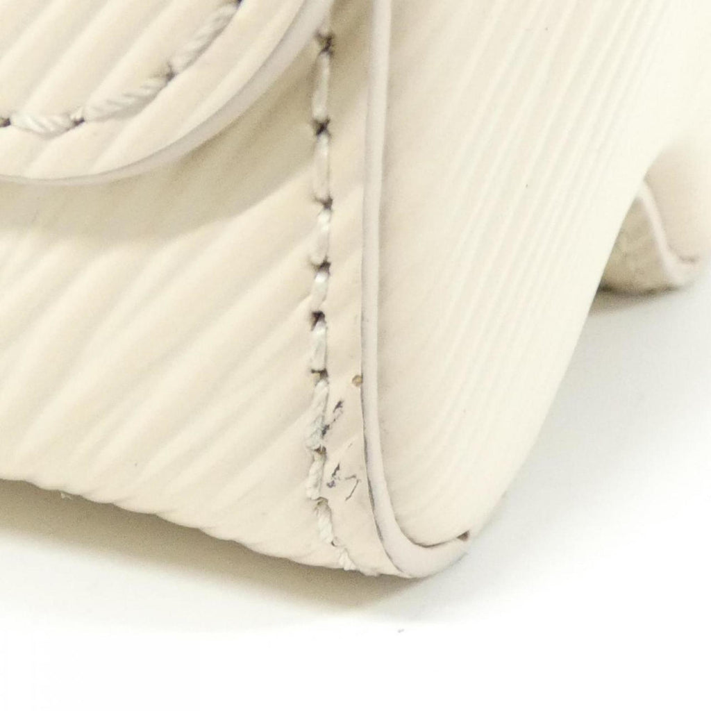 Louis Vuitton Beige White Leather Shoulder Bag