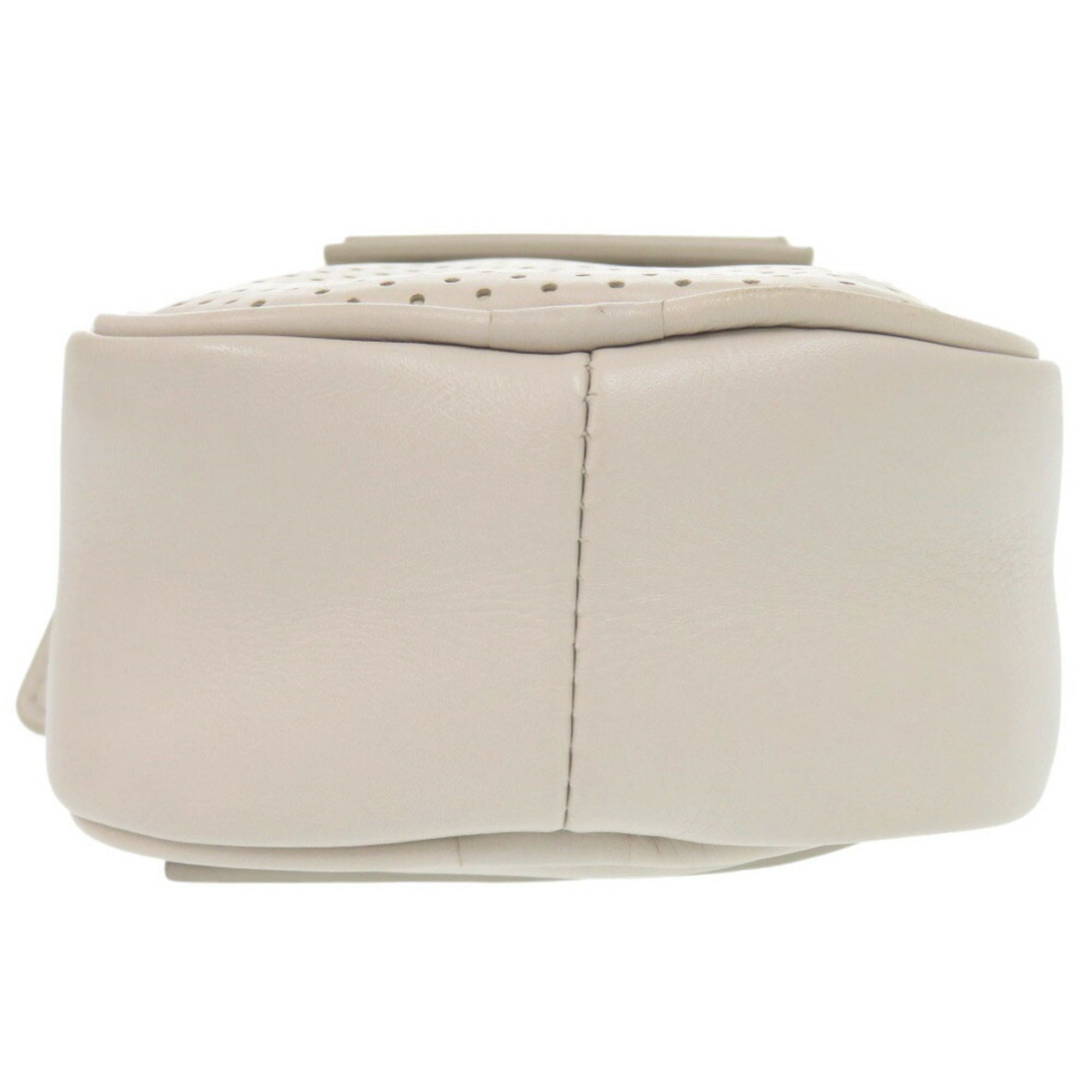 Bottega Veneta Ivory Leather Shoulder Bag