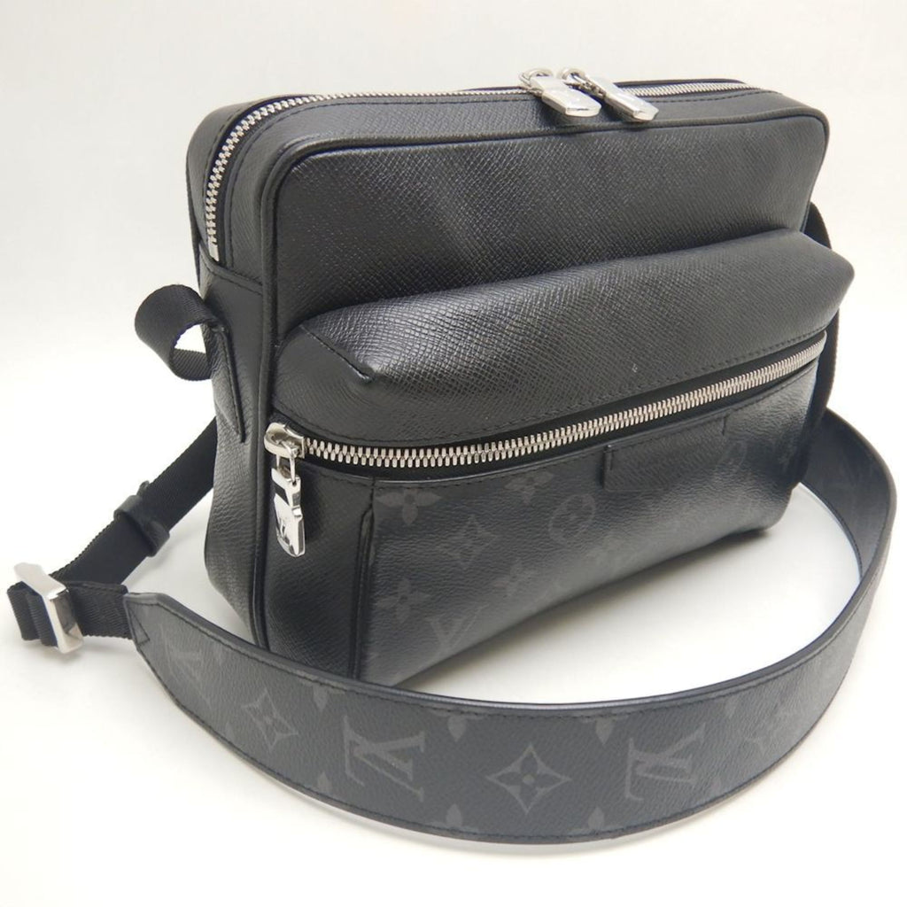 Louis Vuitton Taigarama Noir Pvc Leather Shoulder Bag