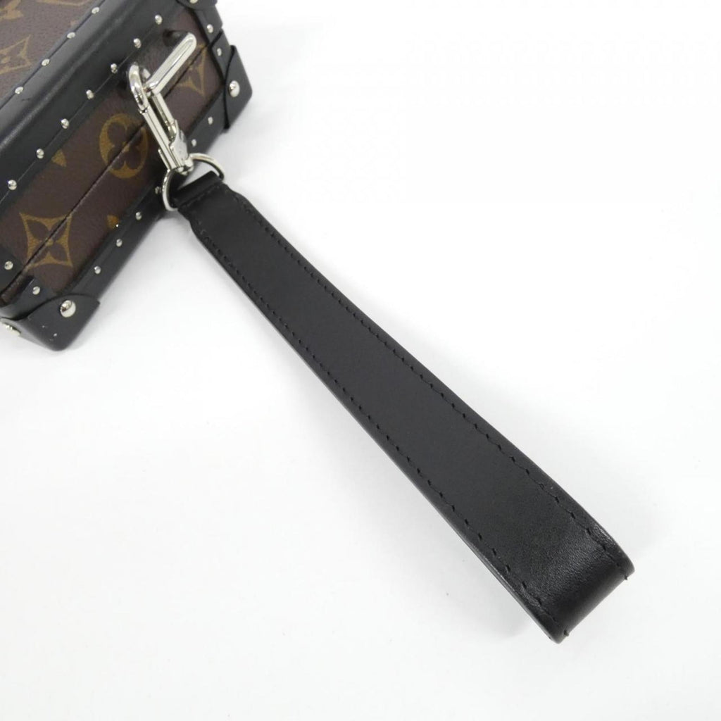Louis Vuitton Marron Coated Canvas Chain/Shoulder Wallet