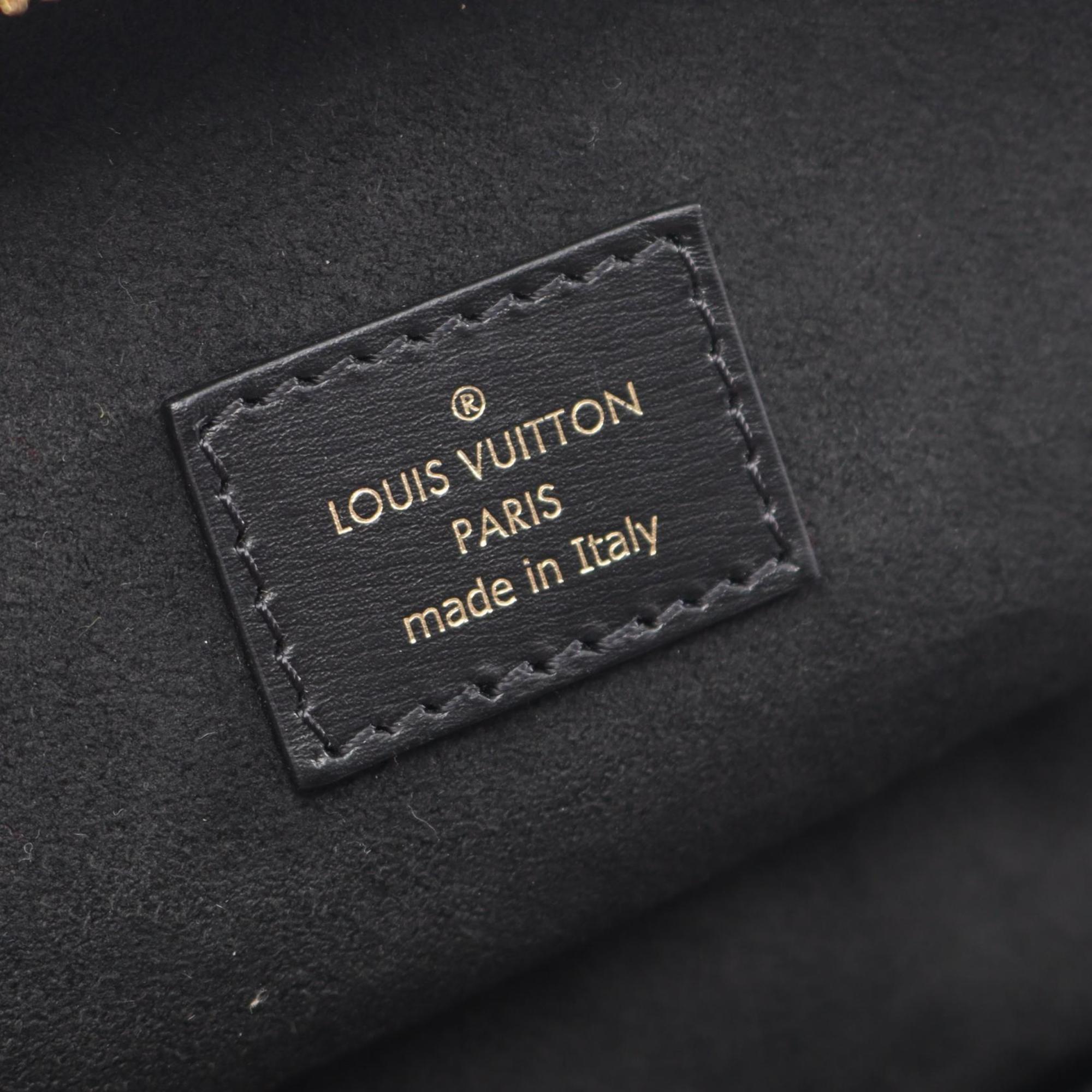 Louis Vuitton Black Leather Handbag