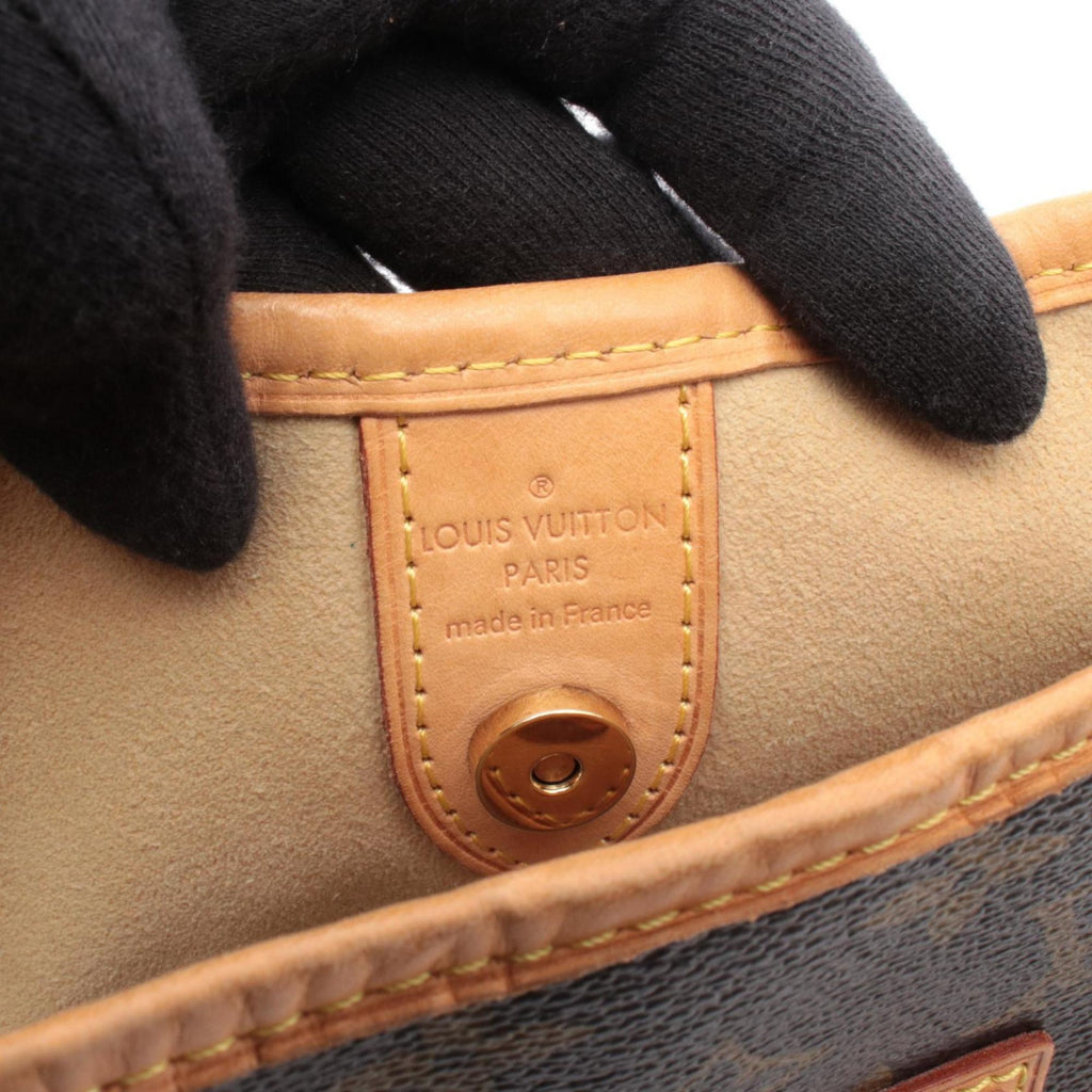 Louis Vuitton Brown Coated Canvas Pvc Monogram Leather Handbag Shoulder Bag