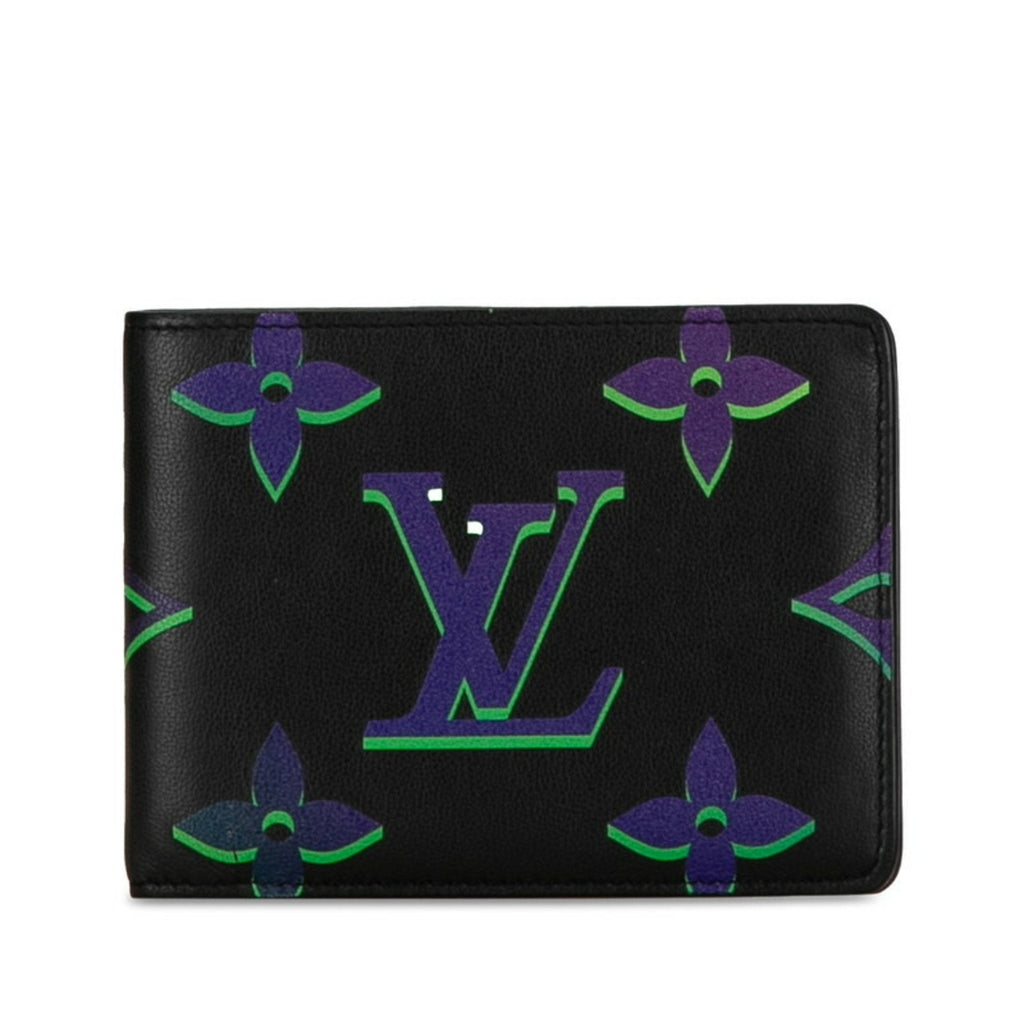 Louis Vuitton Black Noir Leather Bill Wallet