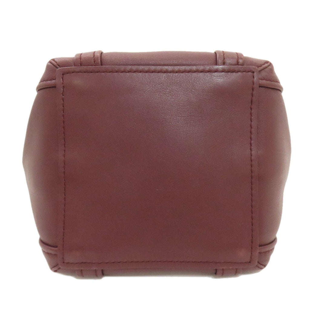 Balenciaga Bordeaux Leather Hand