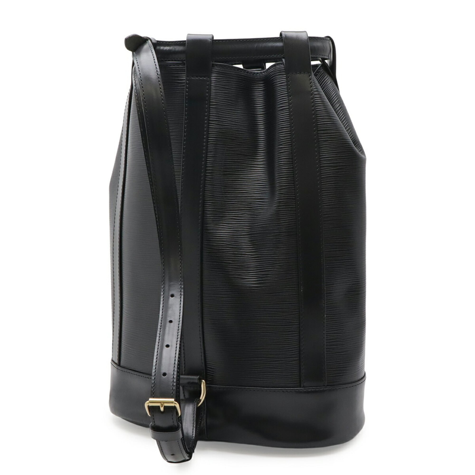 Louis Vuitton Black Noir Epi Leather Shoulder Bag