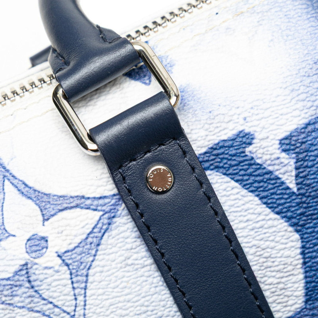 Louis Vuitton Monogram Watercolor Blue White Pvc Leather Handbag Shoulder Bag