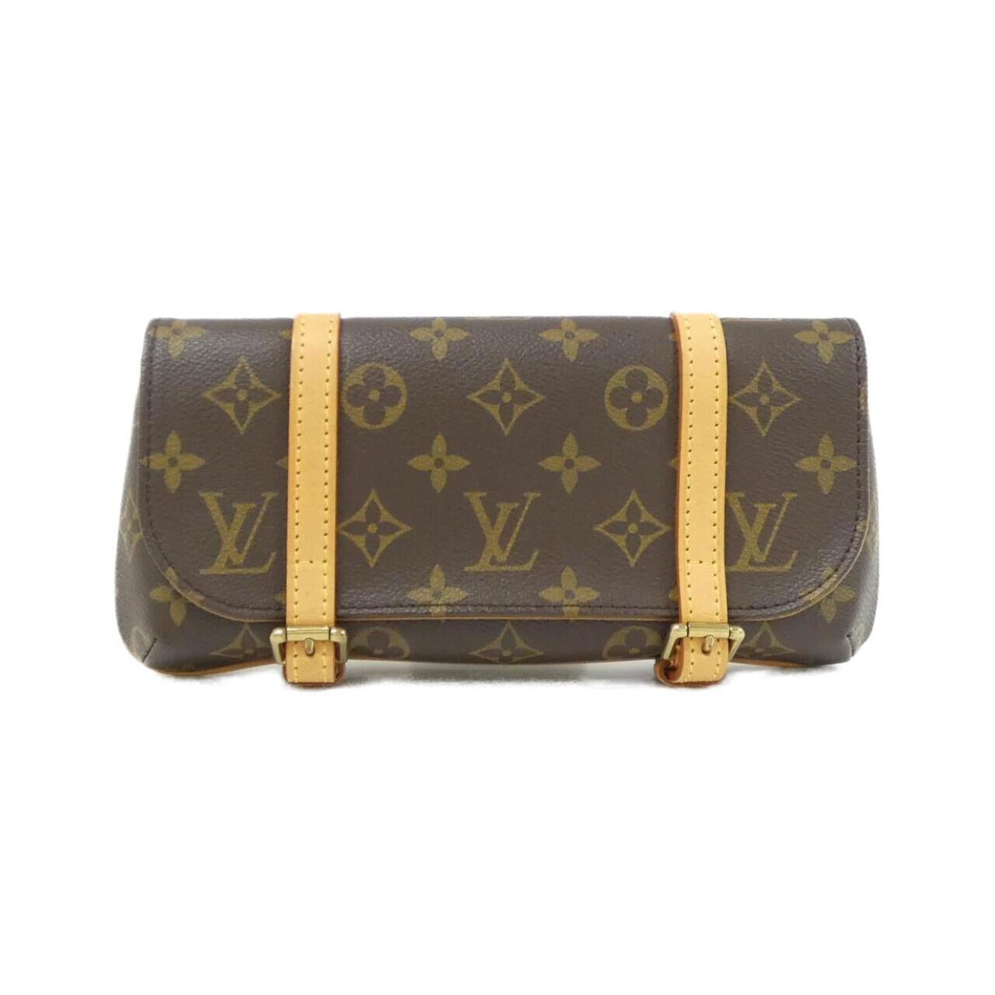 Louis Vuitton Monogram Marron Coated Canvas Fanny Pack Pochette