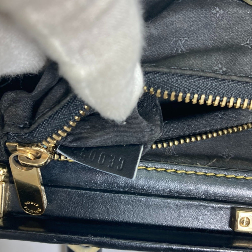 Louis Vuitton Black Noir Suhali Leather Handbag