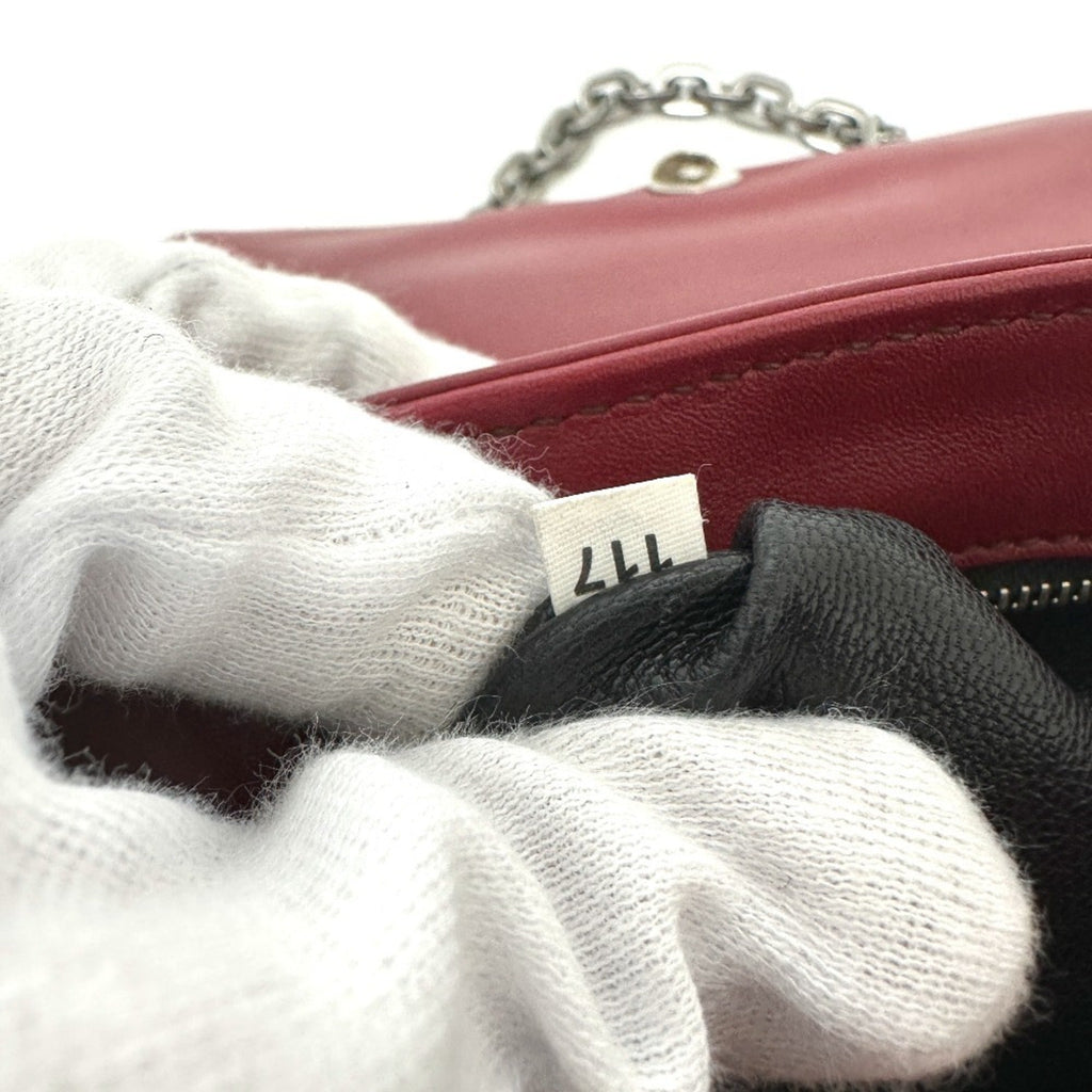 Prada Red Color Leather Shoulder Bag