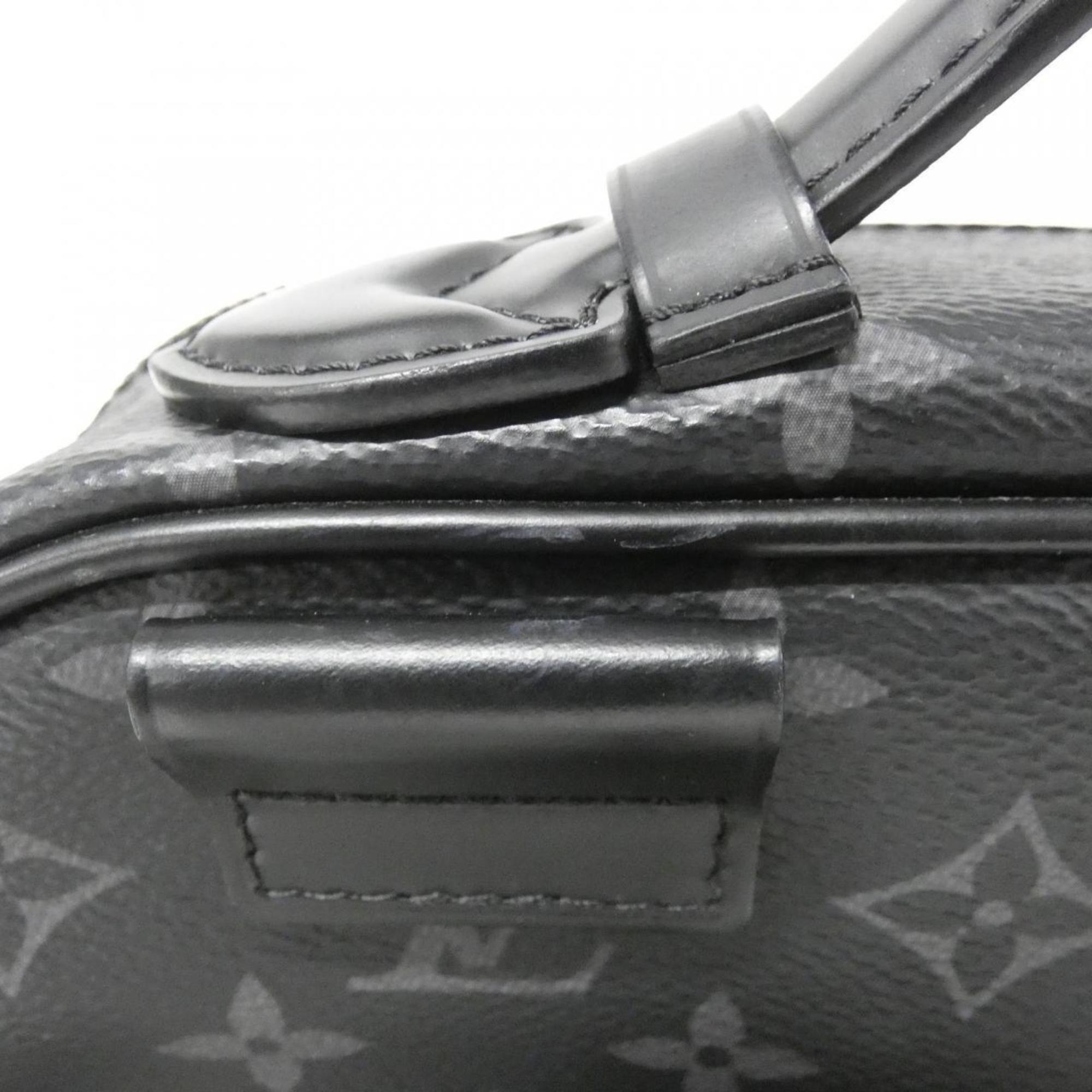 Louis Vuitton Black Coated Canvas Shoulder Bag