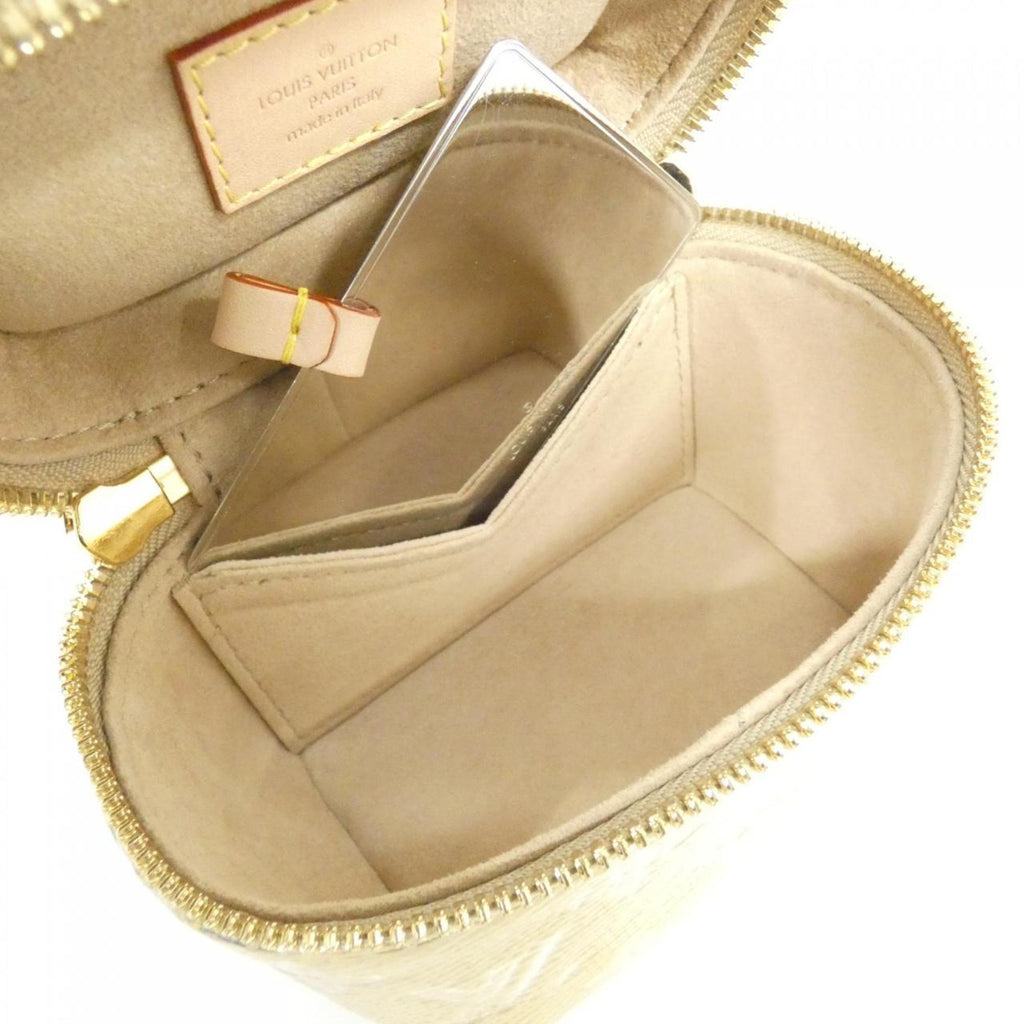 Louis Vuitton Beige Gold Cotton Shoulder Bag