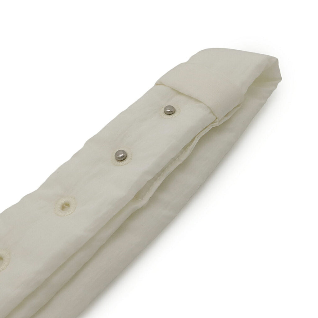 Bottega Veneta White Nylon Pochette Shoulder Bag