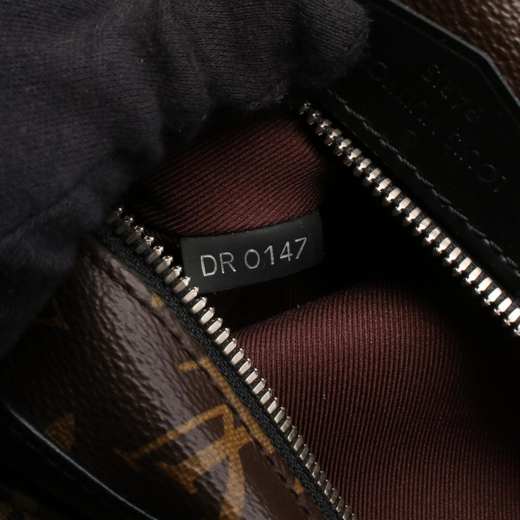 Louis Vuitton Black Brown Monogram Macassar Coated Canvas Leather Backpack
