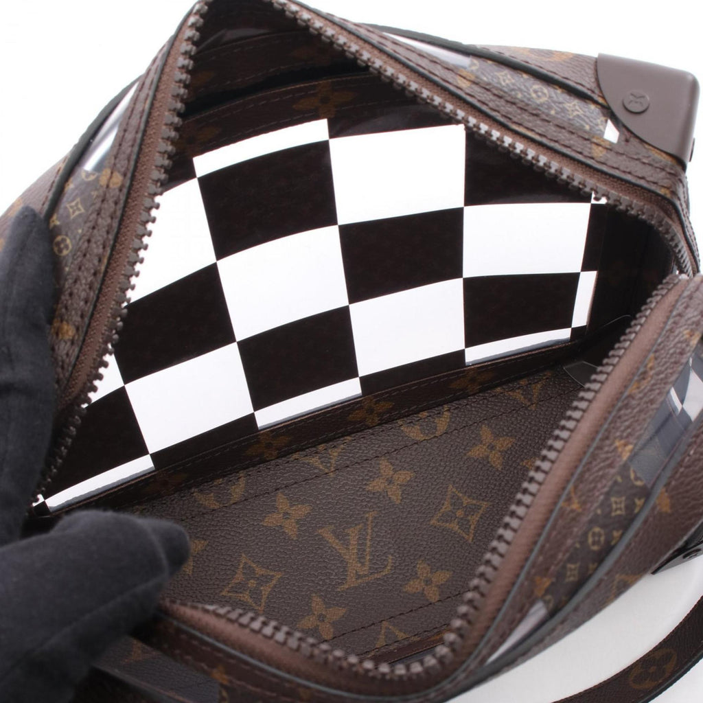 Louis Vuitton Brown Coated Canvas Pvc Shoulder Bag