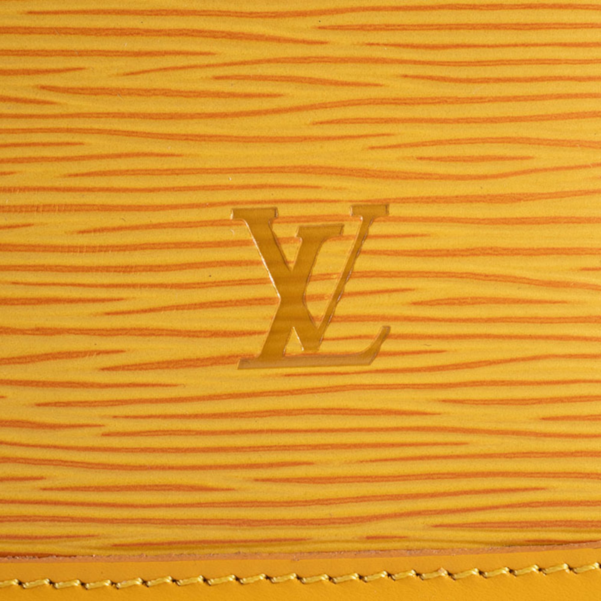 Louis Vuitton Yellow Epi Leather Shoulder Bag