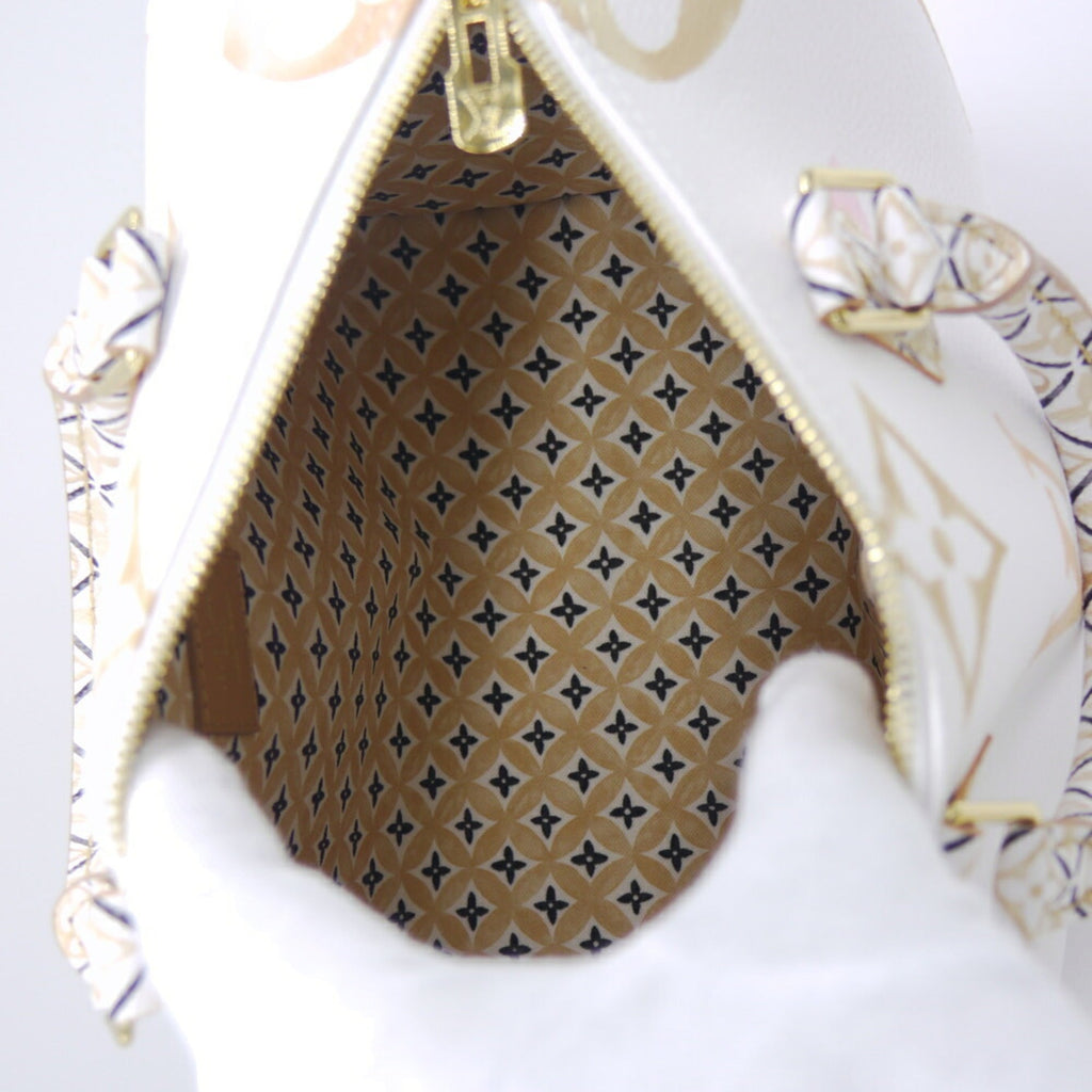 Louis Vuitton Leather Canvas Boston Bag Shoulder Bag