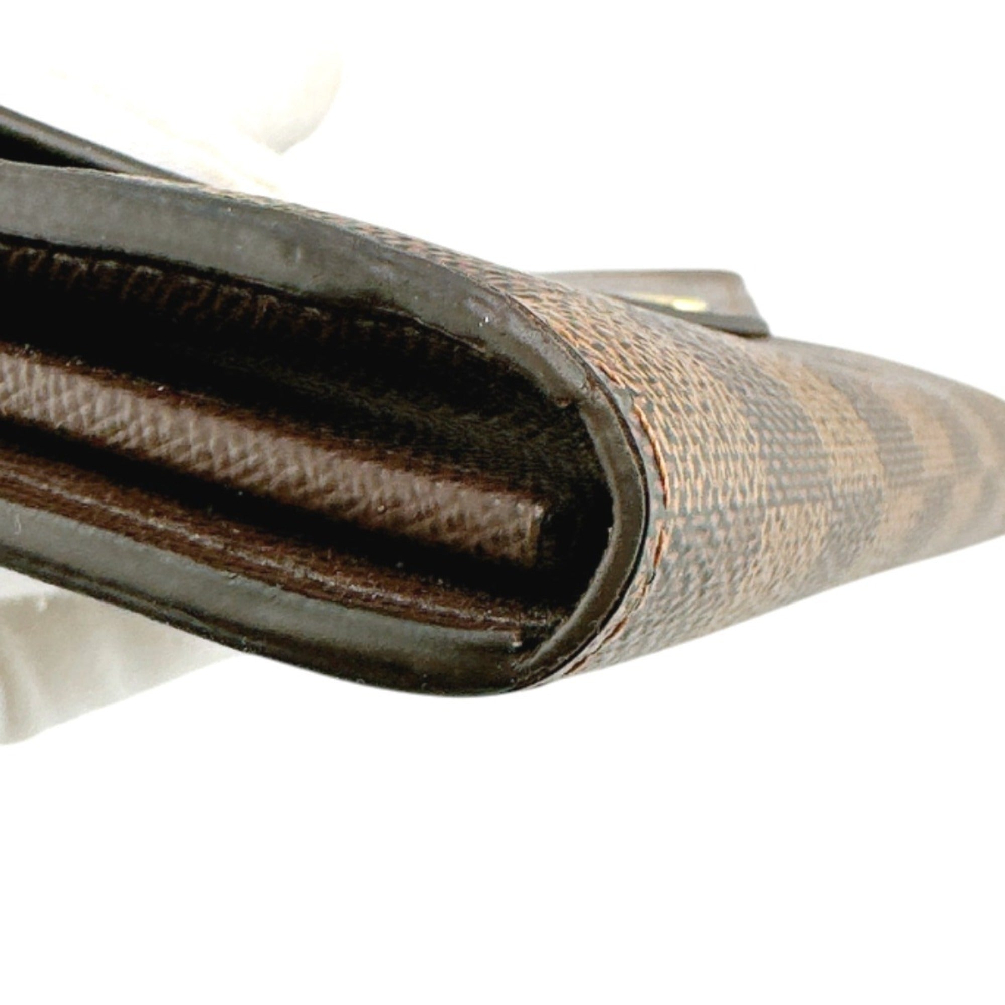 Louis Vuitton Brown Ebene Damier Canvas Long Wallet (Tri-Fold)
