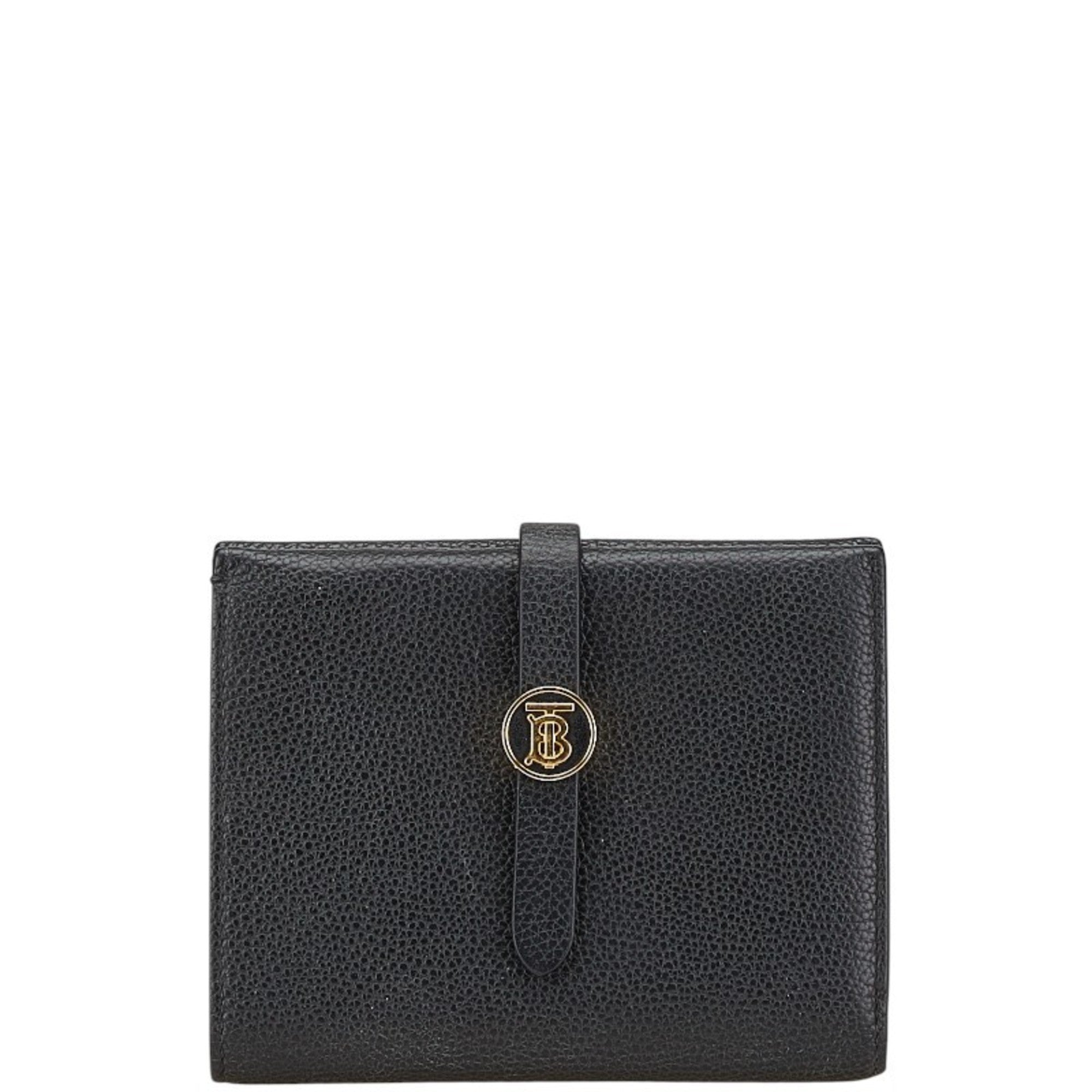 Burberry Black Leather Wallet (Bi-Fold)