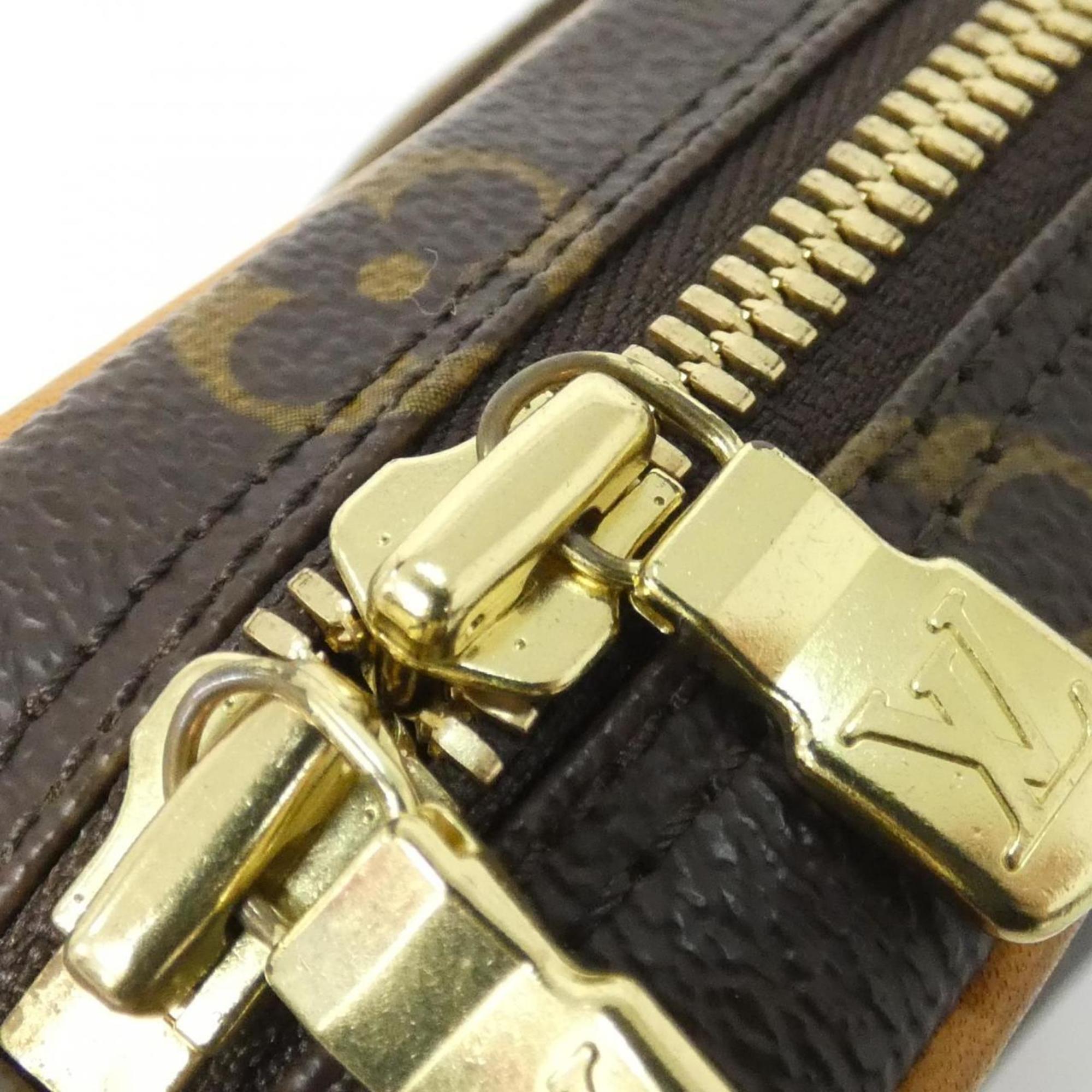 Louis Vuitton Monogram Marron Coated Canvas Pochette Shoulder Bag