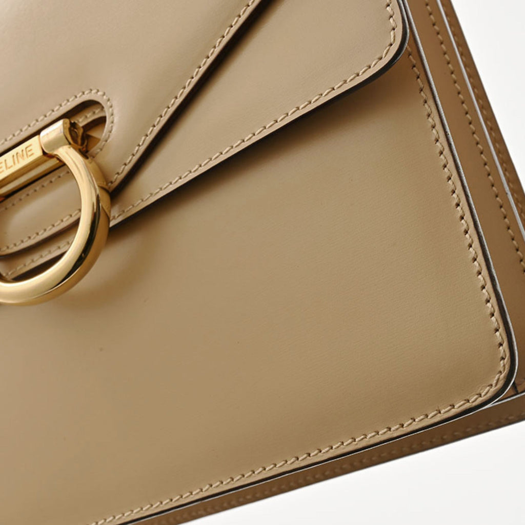 Celine Beige Leather Handbag
