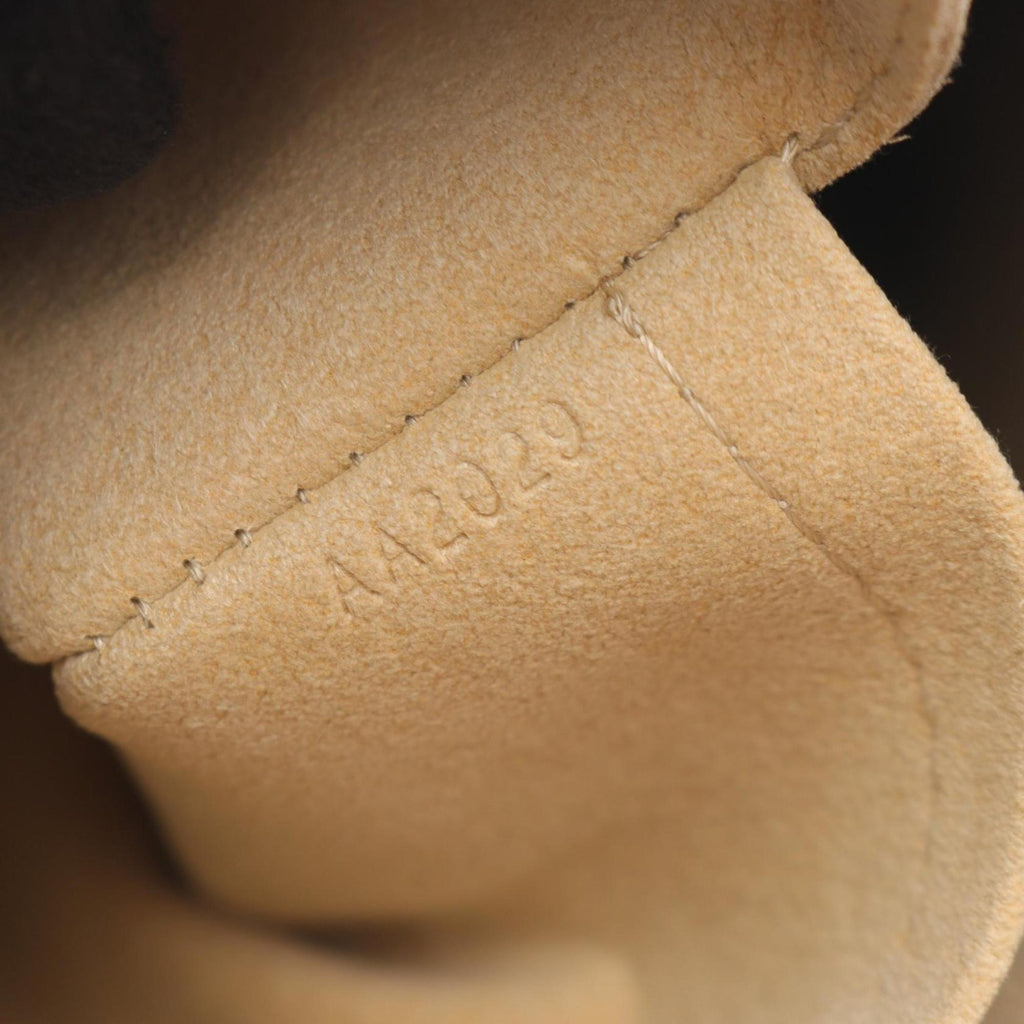 Louis Vuitton Brown Coated Canvas Leather Shoulder Bag