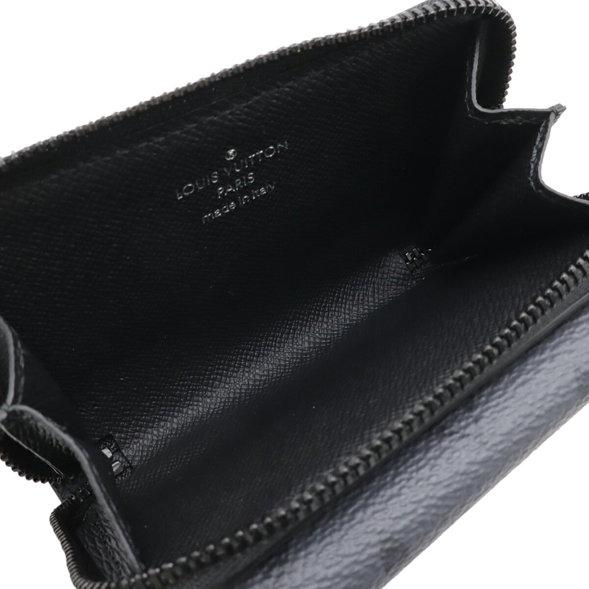 Louis Vuitton Black Gray Monogram Eclipse Monogram Monogram Eclipse Coin Purse/Coin Case