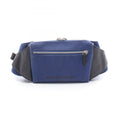 Balenciaga Black Navy Canvas Leather Fanny Pack