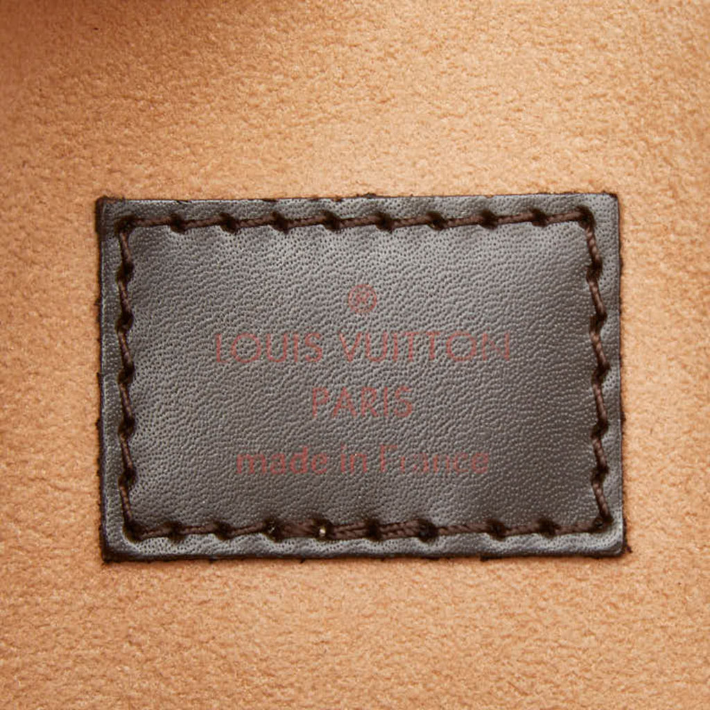 Louis Vuitton Brown Ebene Pvc Leather Shoulder Bag Tote Bag