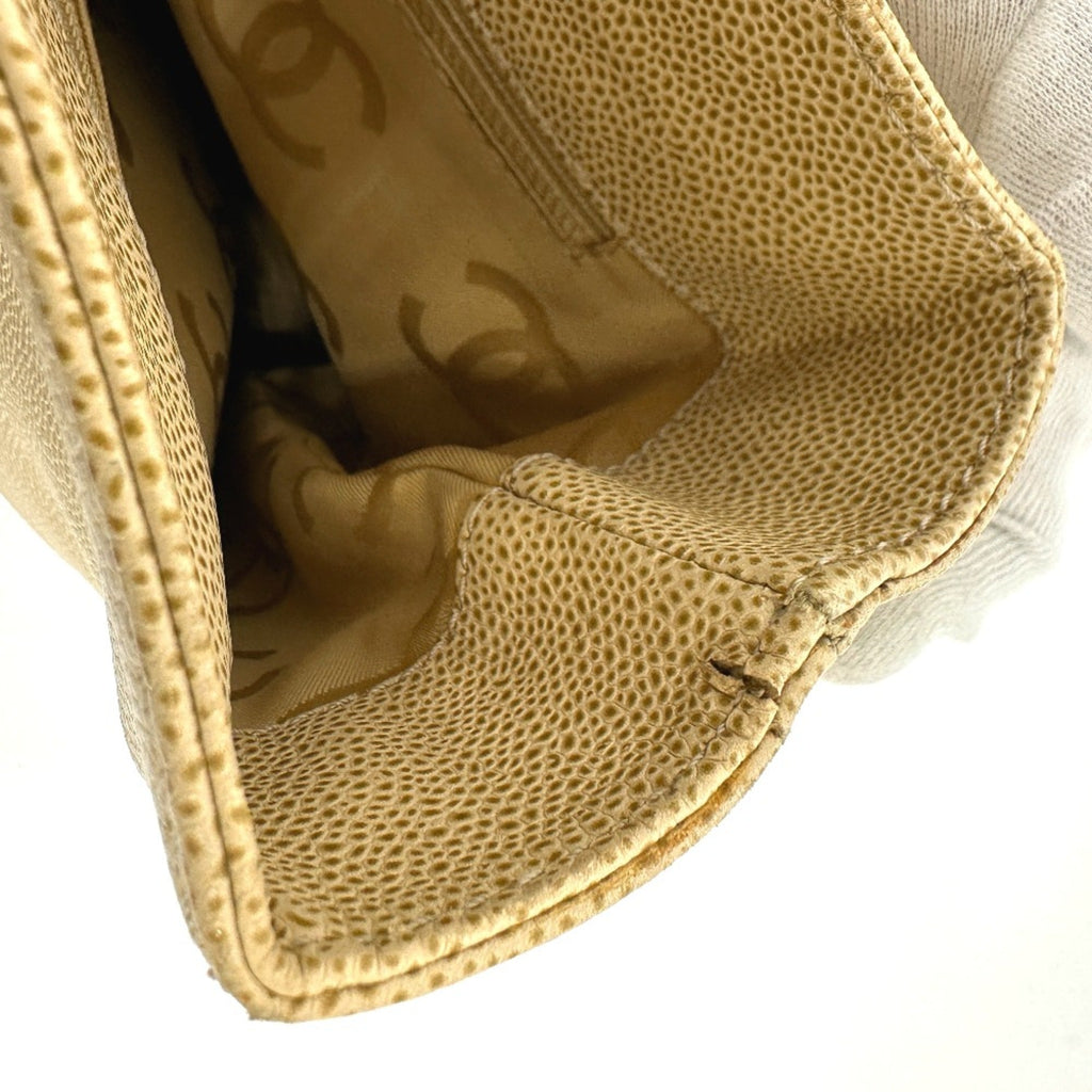 Chanel Beige Leather Tote Bag