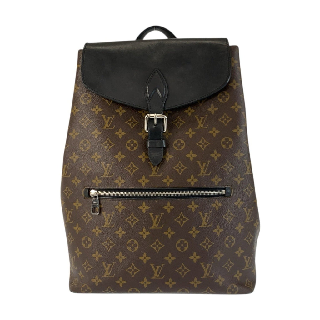 Louis Vuitton Black Brown Monogram Macassar Monogram Backpack