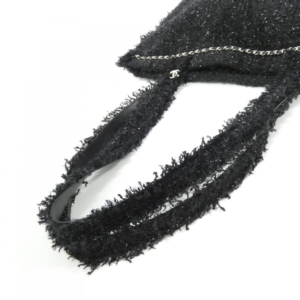 Chanel Black Tweed Handbag