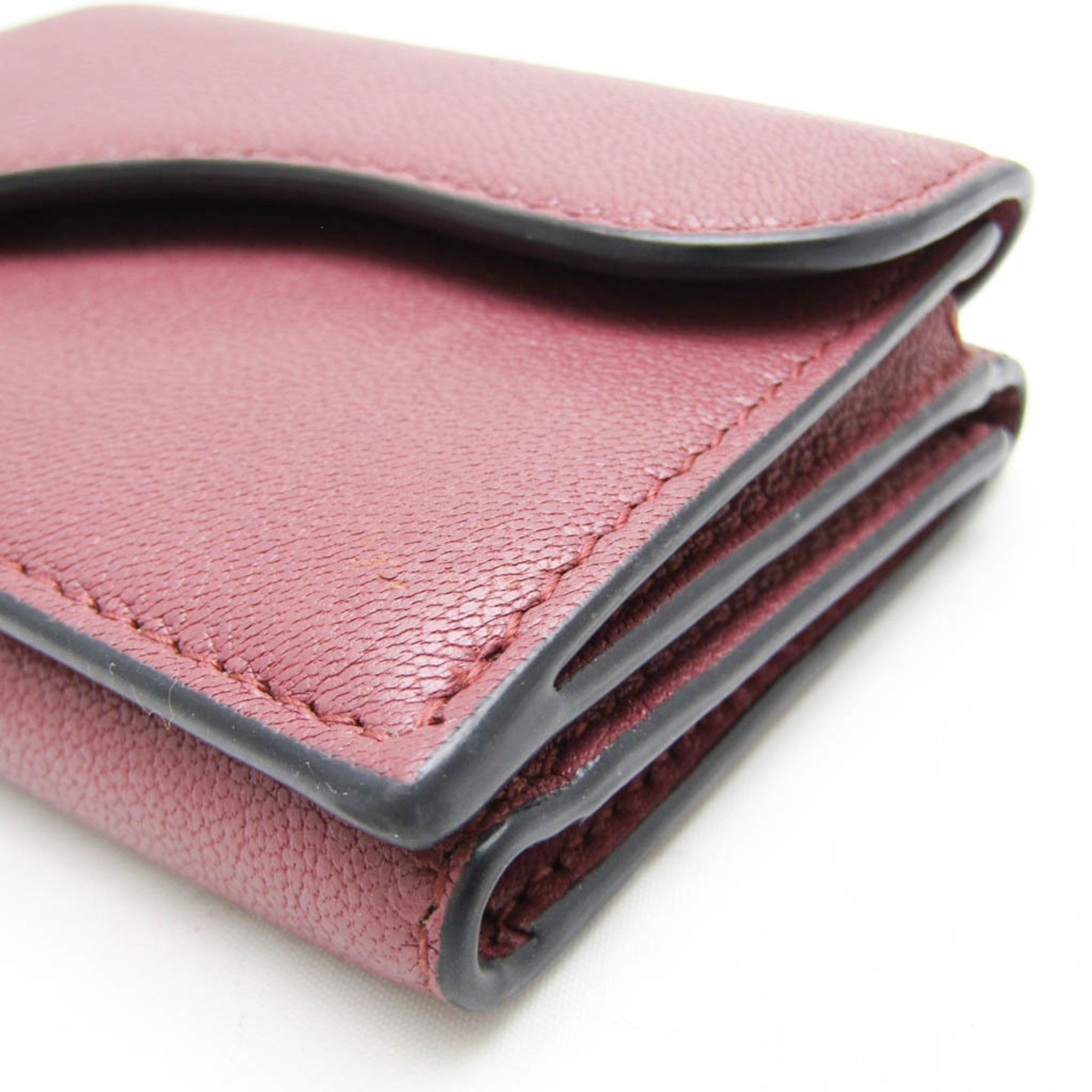 Christian Dior Dusty Pink Leather Wallet (Tri-Fold) (Pre-Owned)