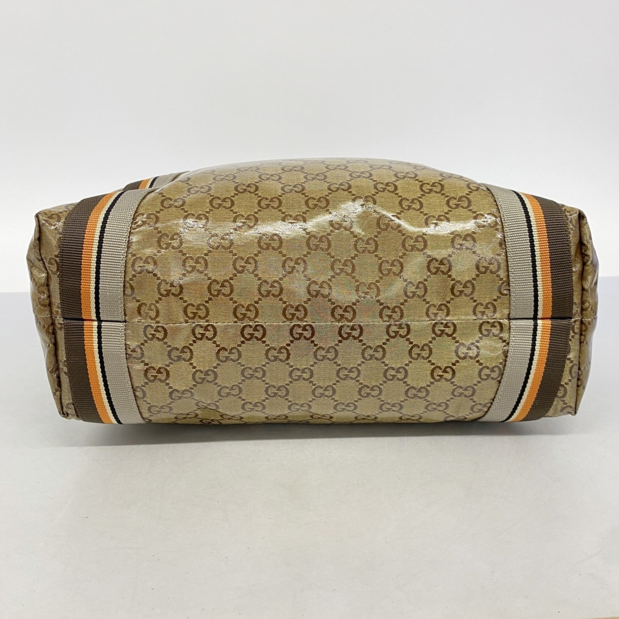 Gucci Gold Coated Canvas Tote Bag (Pre-Owned)