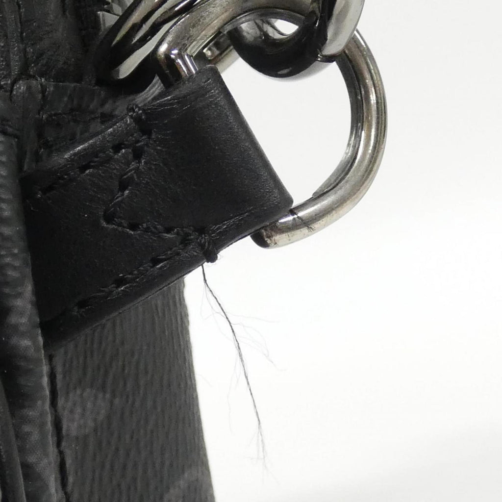 Louis Vuitton Black Gris Coated Canvas Shoulder Bag