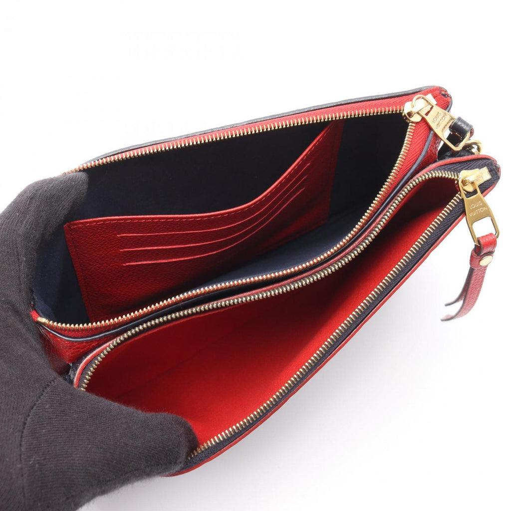 Louis Vuitton Marine Rouge Navy Red Color Monogram Empreinte Pochette Shoulder Bag