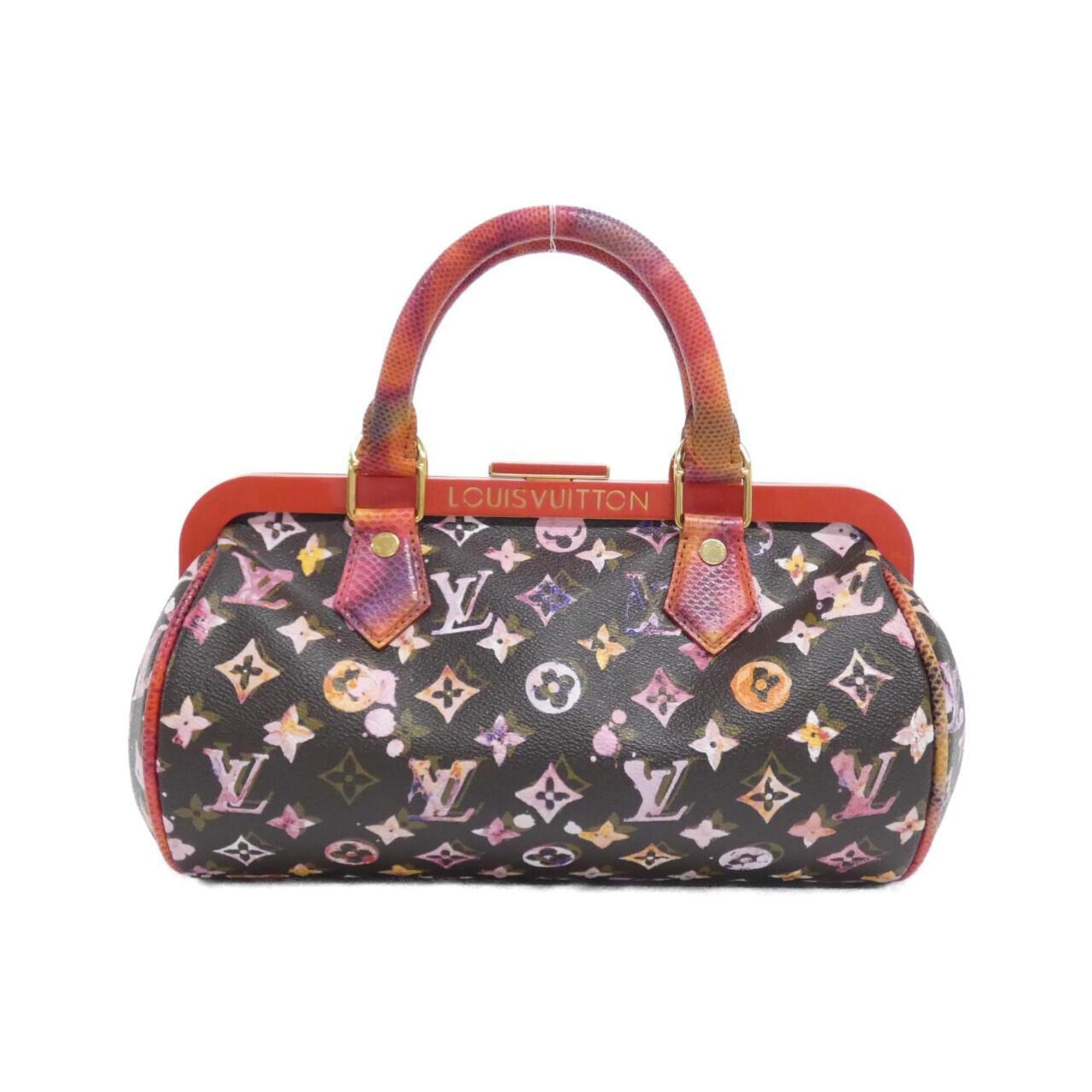 Louis Vuitton Brown Coated Canvas Handbag
