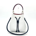 Louis Vuitton Black Red Color Tricolor White Epi Leather Shoulder Bag