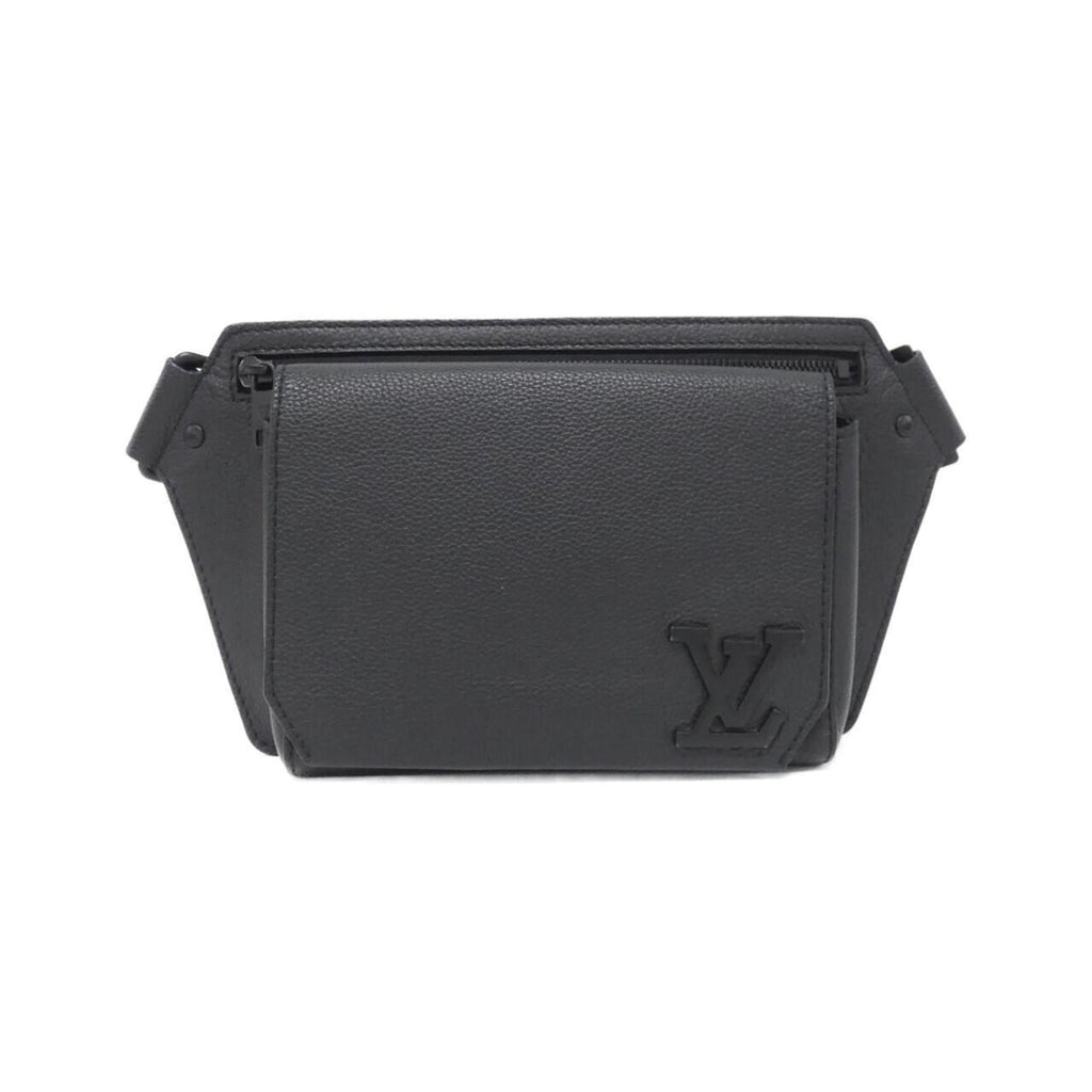 Louis Vuitton Black Leather Shoulder Bag